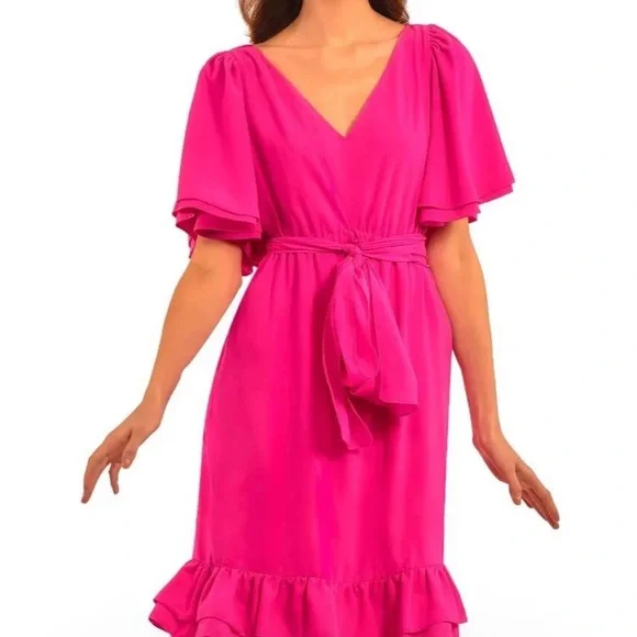 New w Tag: Gretchen Scott Melody Dress. Black. Size 6 - Picture 5 of 13